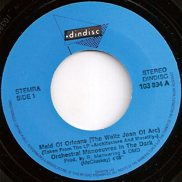 Orchestral Manoeuvres In The Dark : Maid Of Orleans (The Waltz Joan Of Arc) (7", Single)