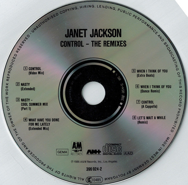 Janet Jackson : Control - The Remixes (CD, Comp, RE)