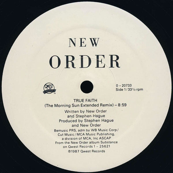 New Order : True Faith (12", SRC)