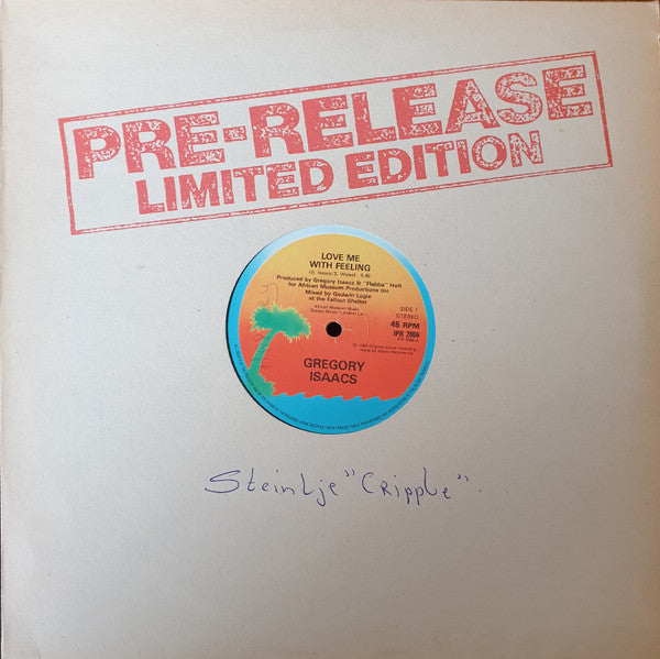 Gregory Isaacs : Love Me With Feeling (12", Ltd)