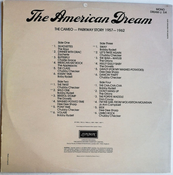 Various : The American Dream (The Cameo-Parkway Story 1957-1962) (2xLP, Comp)