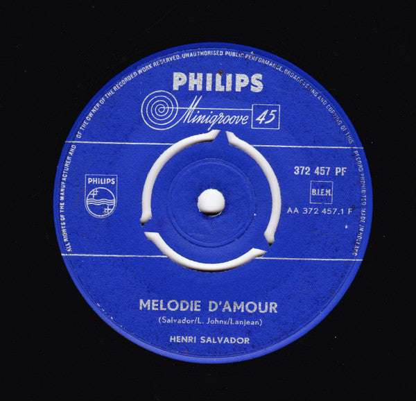 Henri Salvador : Mélodie D'amour / The Little Hut (7", Single)