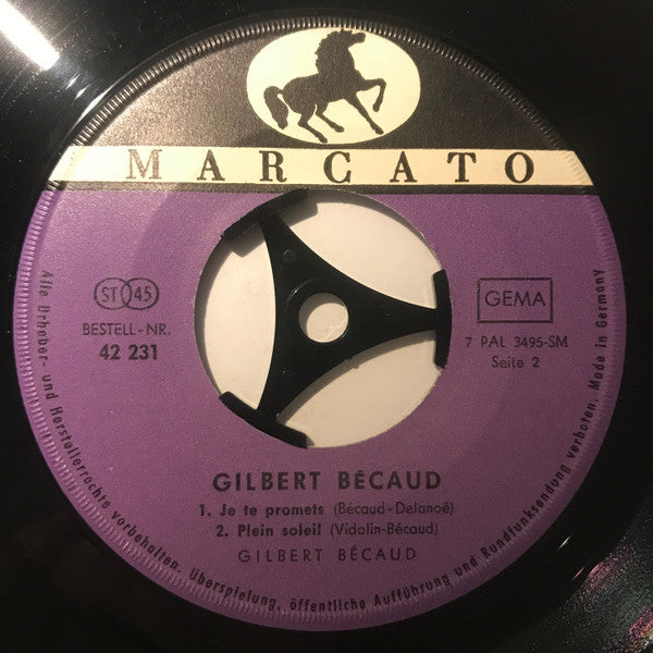 Gilbert Bécaud : Le Jour Où La Pluie Viendra (7", Single)