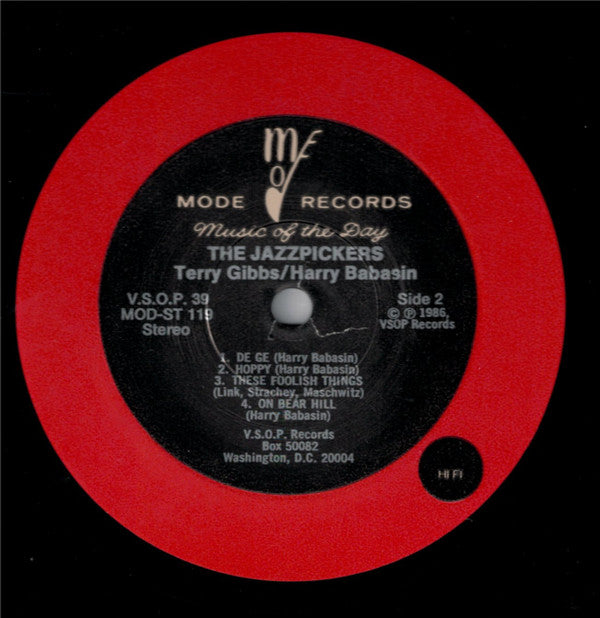 Harry Babasin And The Jazz Pickers : Harry Babasin And The Jazz Pickers, With Special Guest Star Terry Gibbs (LP, Album, RE)