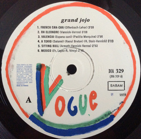 Grand Jojo : Ses Grands Succès (LP, Comp)