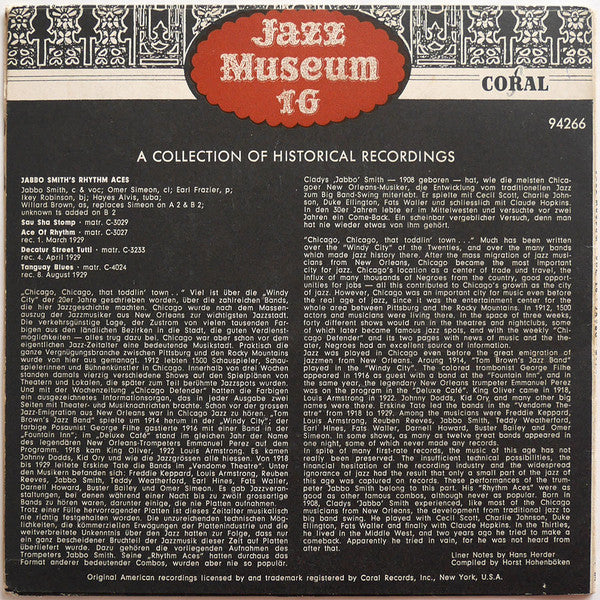 Jabbo Smith : Jabbo Smith 1929 (7", EP, Comp, Mono)