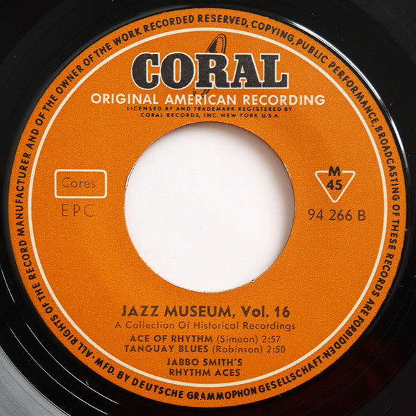 Jabbo Smith : Jabbo Smith 1929 (7", EP, Comp, Mono)