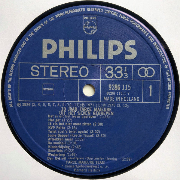 Farce Majeure : 10 Jaar Farce Majeure (Uit Het Leven Gegrepen) (2xLP, Comp)