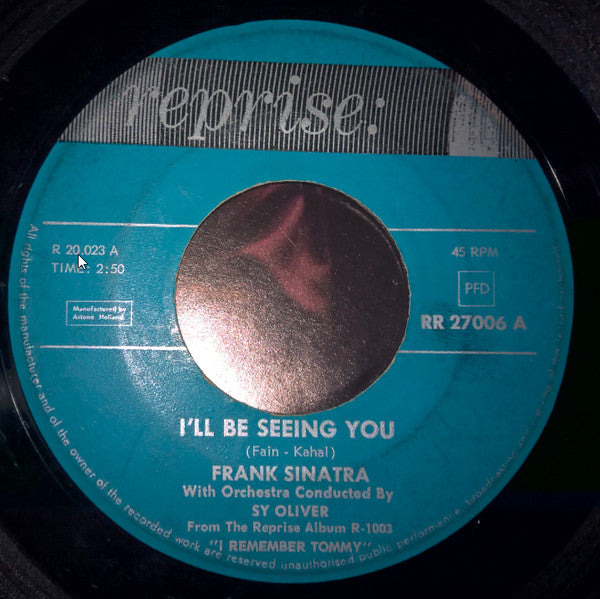 Frank Sinatra : I'll Be Seeing You (7", Single)