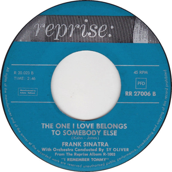 Frank Sinatra : I'll Be Seeing You (7", Single)