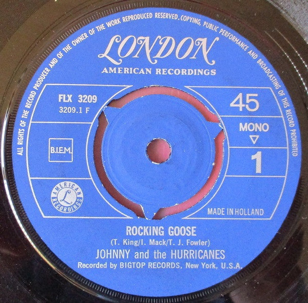 Johnny And The Hurricanes : Rocking Goose (7", Single, Mono)