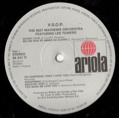 Lee Towers : Lee Towers With The Mat Mathews Orchestra (LP, Album)