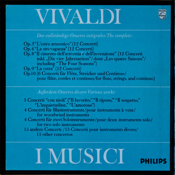 Antonio Vivaldi – I Musici : Vivaldi (18xLP, Comp + Box, Comp)