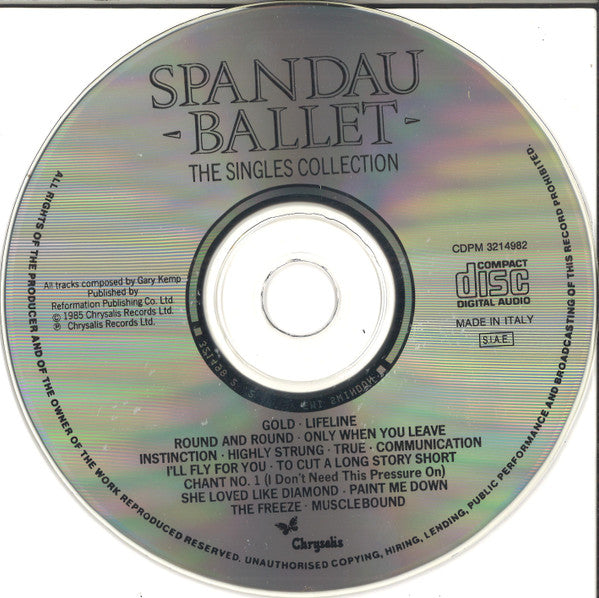 Spandau Ballet : The Singles Collection (CD, Comp, RE)