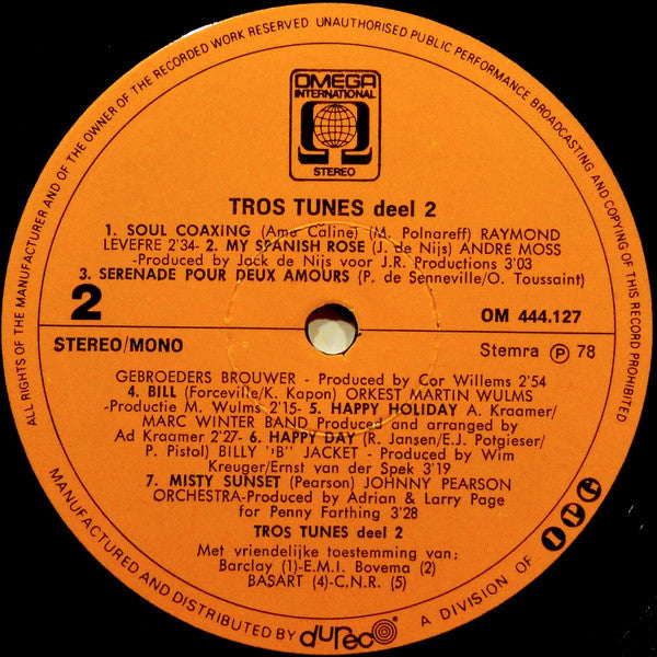 Various : Tros Tunes Deel 2 (LP, Comp)