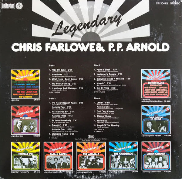 Chris Farlowe / P.P. Arnold : Legendary Chris Farlowe & P.P. Arnold (2xLP, Comp)