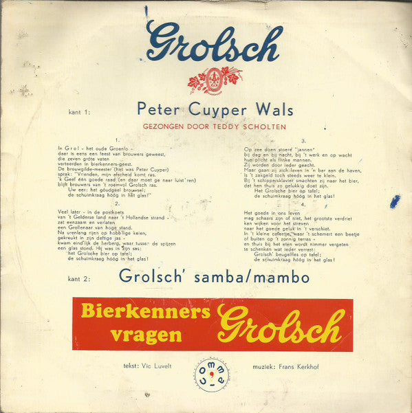 Teddy Scholten / Orkest o.l.v. Frans Kerkhof : Peter Cuyper Wals (7", Single)
