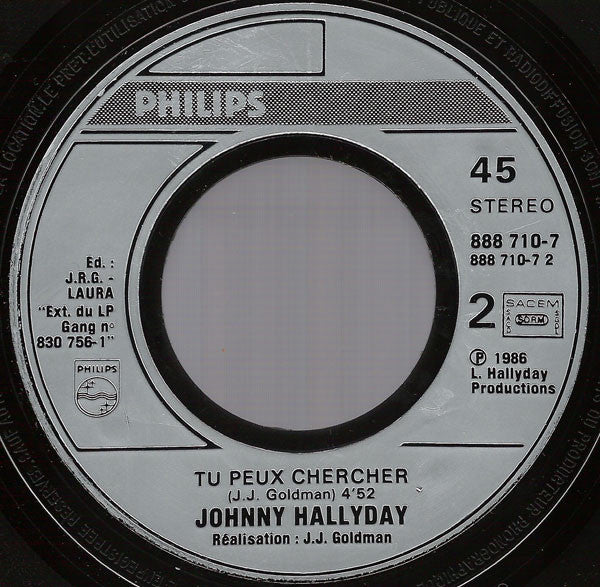 Johnny Hallyday : Je Te Promets (7", Single)