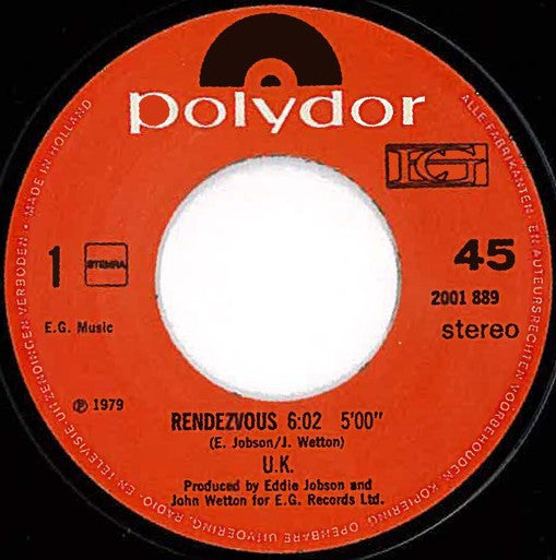 UK (3) : Rendezvous 6:02 (7", Single)