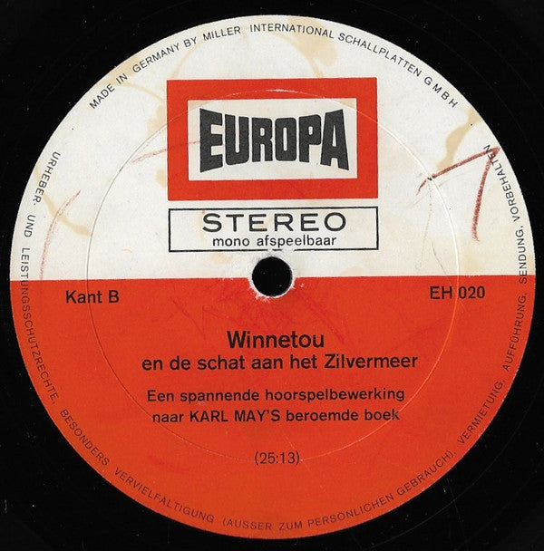 Karl May : Winnetou En De Schat Aan Het Zilvermeer (LP, Album)