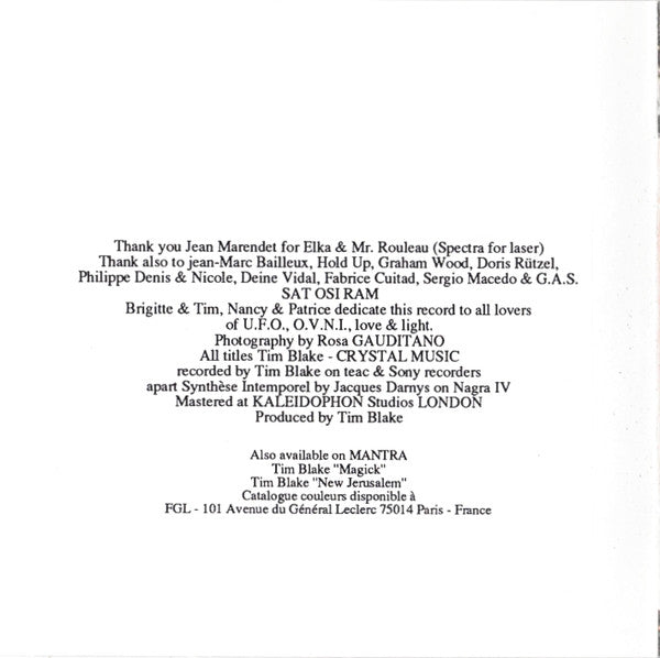 Tim Blake : Crystal Machine (CD, Album, RE)