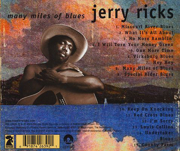 Jerry Ricks : Many Miles Of Blues (CD, Album)