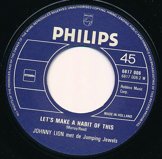 Johnny Lion : Sophietje (7", Single)