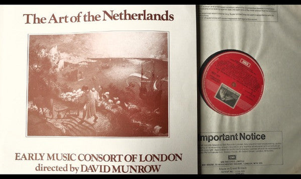 Early Music Consort Of London*, David Munrow : The Art Of The Netherlands (3xLP, Album, Quad + Box)