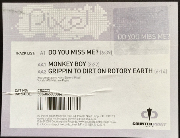 Pixel (3) : Do You Miss Me (12")