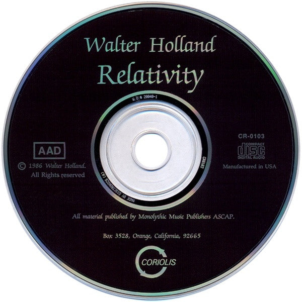 Walter Holland : Relativity (CD, Album)