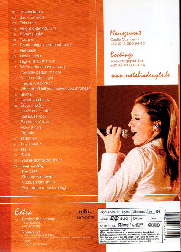 Natalia (3) : Back For More Live (DVD-V, PAL)