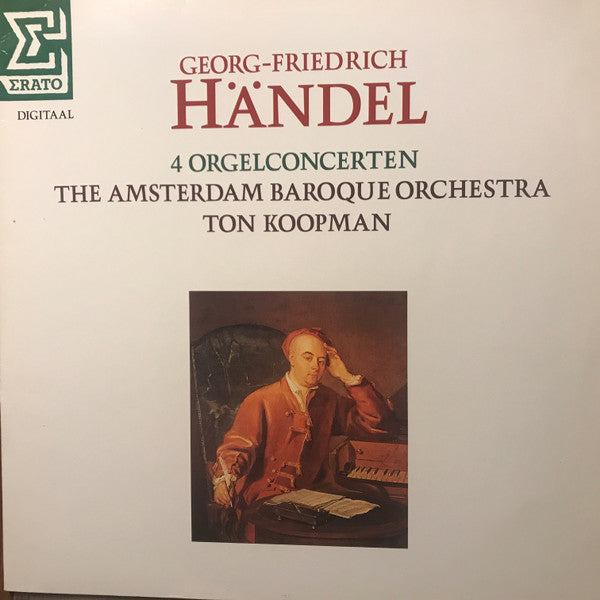 Georg Friedrich Händel, Ton Koopman, The Amsterdam Baroque Orchestra : Concertos Pour Orgue (LP)