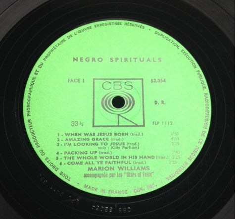 Marion Williams : Negro Spirituals (LP, Album, RE)