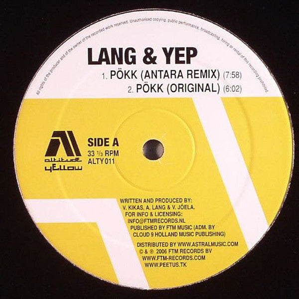 Lang & Yep : Pökk (12")