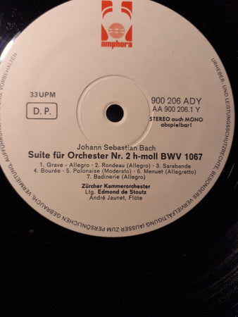 Friedrich Gulda - Johann Sebastian Bach : Brandenburgisches Konzert Nr. 2 F-dur / Italienisches Konzert F-dur / Suite Für Orchester Nr. 2 h-moll (LP)