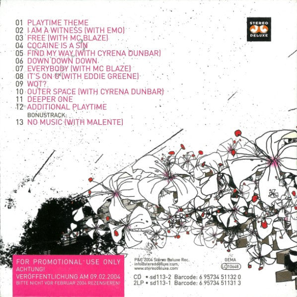 The Strike Boys : Playtime (CD, Album, Promo)