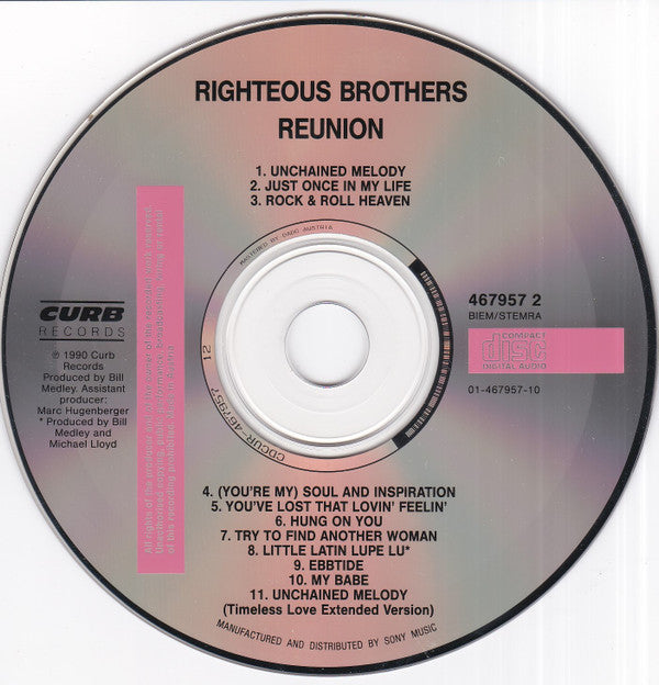 The Righteous Brothers : Reunion (CD, Comp)