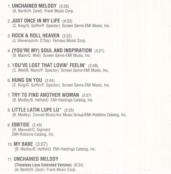 The Righteous Brothers : Reunion (CD, Comp)