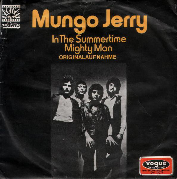 Mungo Jerry : In The Summertime (Originalaufnahme) (7", Single)