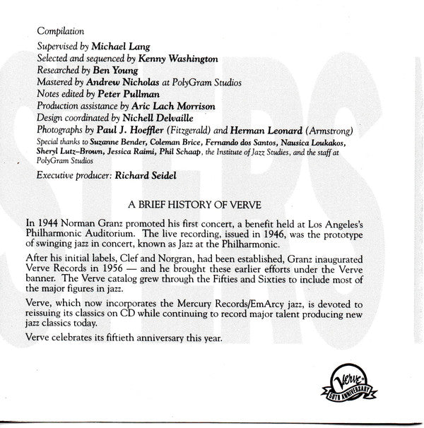 Ella Fitzgerald & Louis Armstrong : Verve Jazz Masters 24 (CD, Comp)