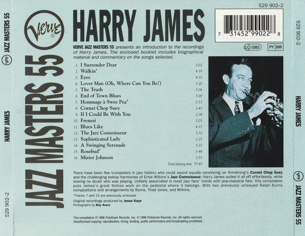 Harry James (2) : Verve Jazz Masters 55 (CD, Comp)