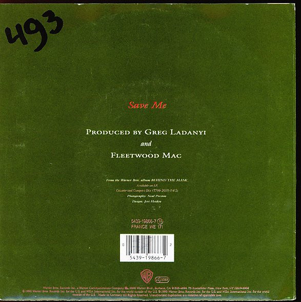 Fleetwood Mac : Save Me (7", Single)