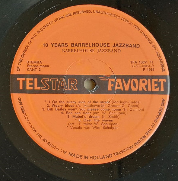 Barrelhouse Jazzband : 10 Years (LP)