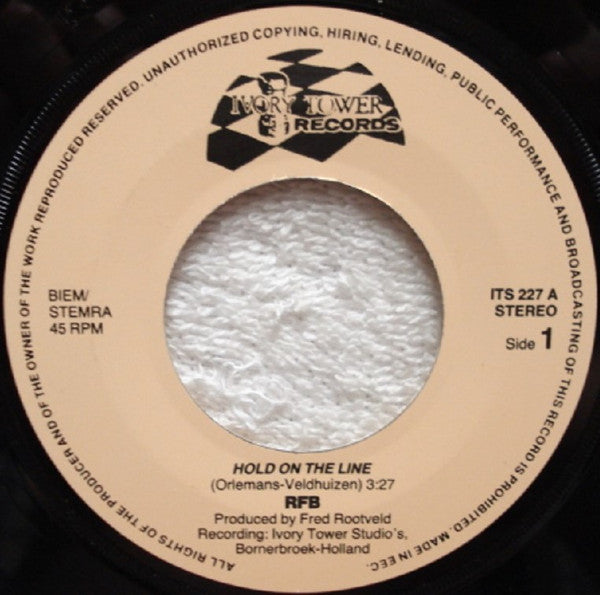 RFB (2) : Hold On The Line  (7", Single)