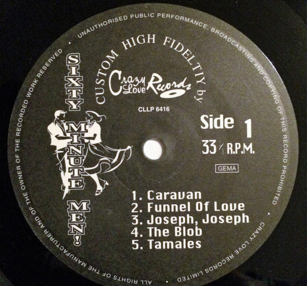 Sixty Minute Men : 10 Exotic Hot Trax For... Terrific Torso-Twisters!!! (10", MiniAlbum)