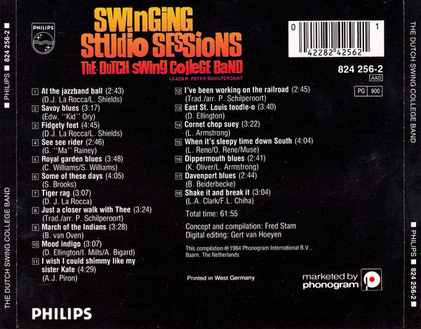 The Dutch Swing College Band : Swinging Studio Sessions (CD, Comp, RE, RM)