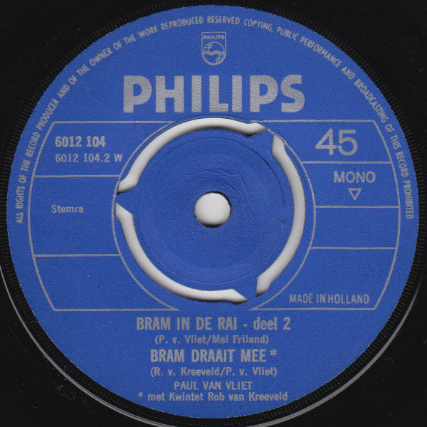 Paul Van Vliet (2) : Bram in de RAI (7", Single, Mono)