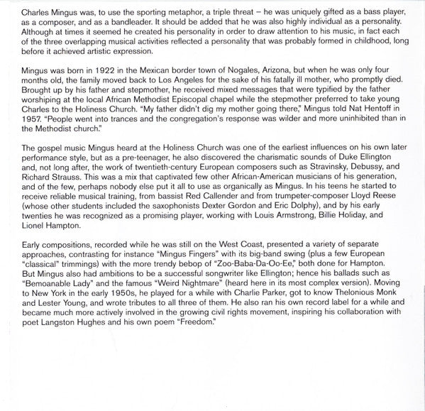 Charles Mingus : Charles Mingus's Finest Hour (CD, Comp)