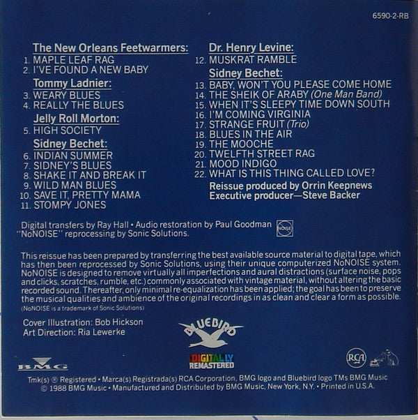 Sidney Bechet : The Legendary Sidney Bechet (CD, Comp, RM)