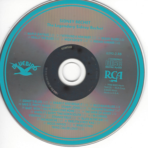 Sidney Bechet : The Legendary Sidney Bechet (CD, Comp, RM)